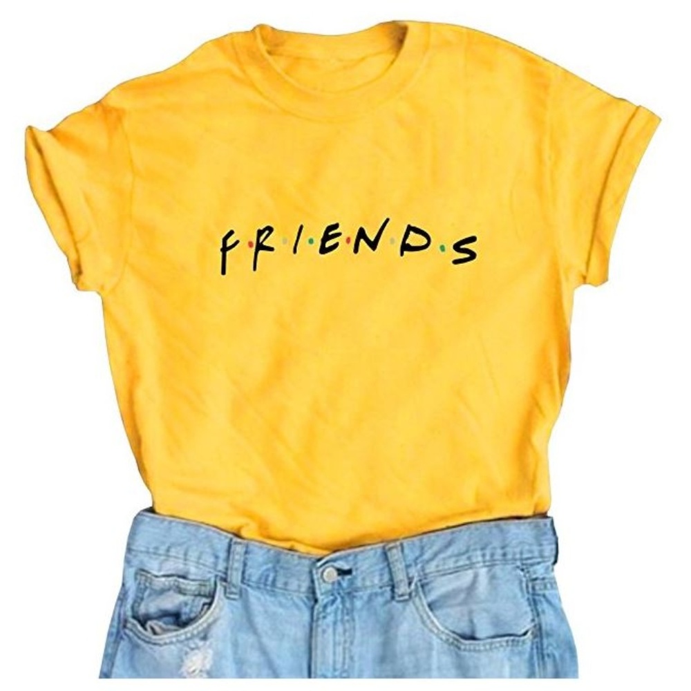 Tee Shirt Graphic Tee Yellow Tee T-shirt Cute